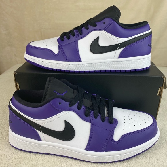 new jordans purple and white